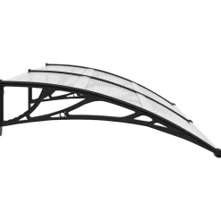 vidaXL Jardín-Marquesina para puerta PC 200x75 cm