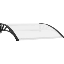 vidaXL Jardín-Marquesina para puerta PC 120x75 cm