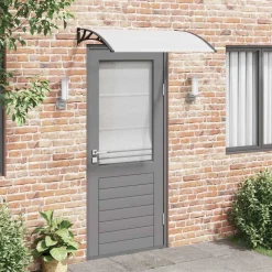 vidaXL Jardín-Marquesina para puerta PC 120x75 cm