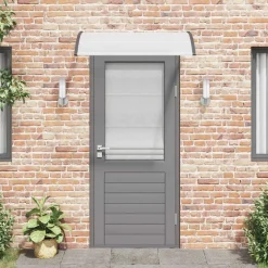 vidaXL Jardín-Marquesina para puerta PC 120x75 cm