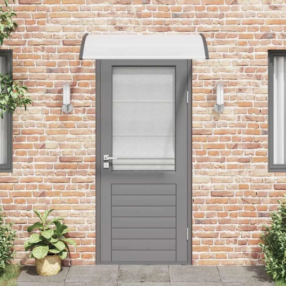 vidaXL Jardín-Marquesina para puerta PC 120x75 cm