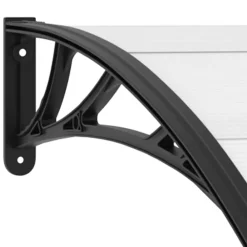 vidaXL Jardín-Marquesina para puerta PC 120x75 cm