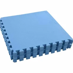 vidaXL Mats de ejercicio en rompecabezas 12 pcs 4,32 ㎡ Espuma EVA Azul Outlet