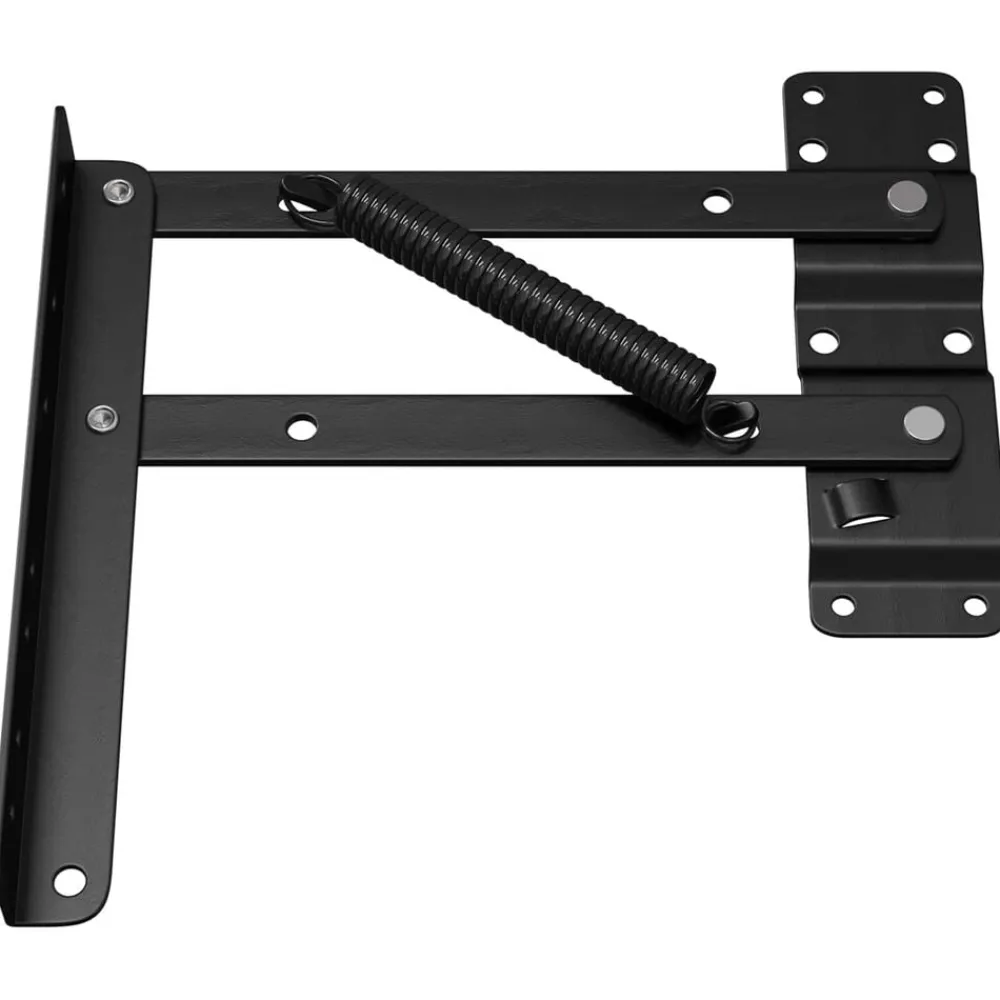vidaXL Accesorios De Bricolaje-Mecanismo de Elevación de Cama 2 pcs Negro 340 x 95 x 40 mm
