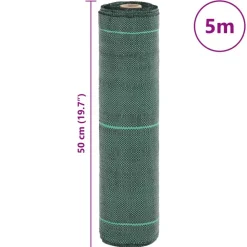 vidaXL Jardín-Membrana de malezas PP 0,5x5 m