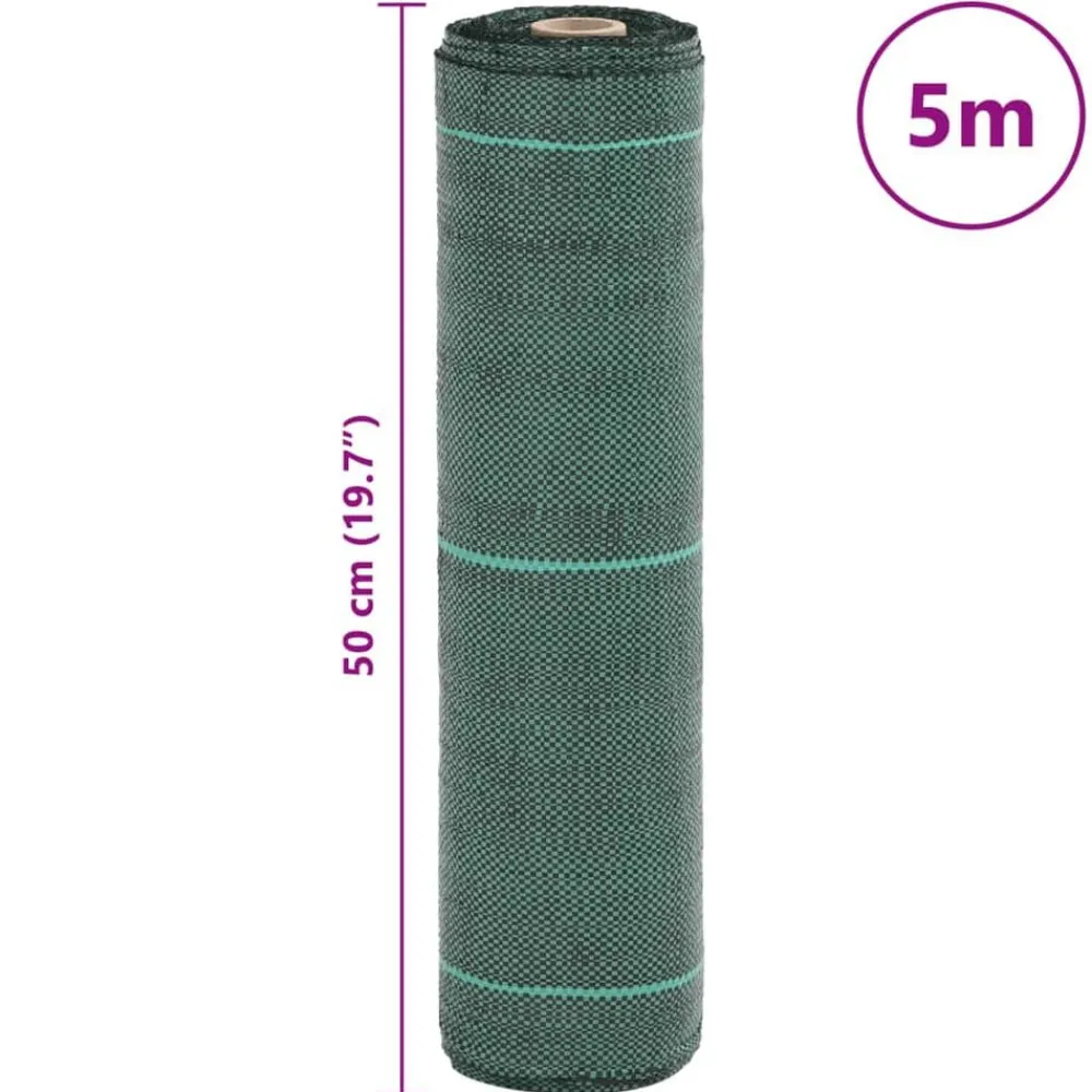 vidaXL Jardín-Membrana de malezas PP 0,5x5 m