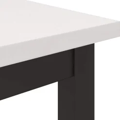 vidaXL Mesa 80 x 50 x 77 cm Madera Ingenierizada y Acero White Hot