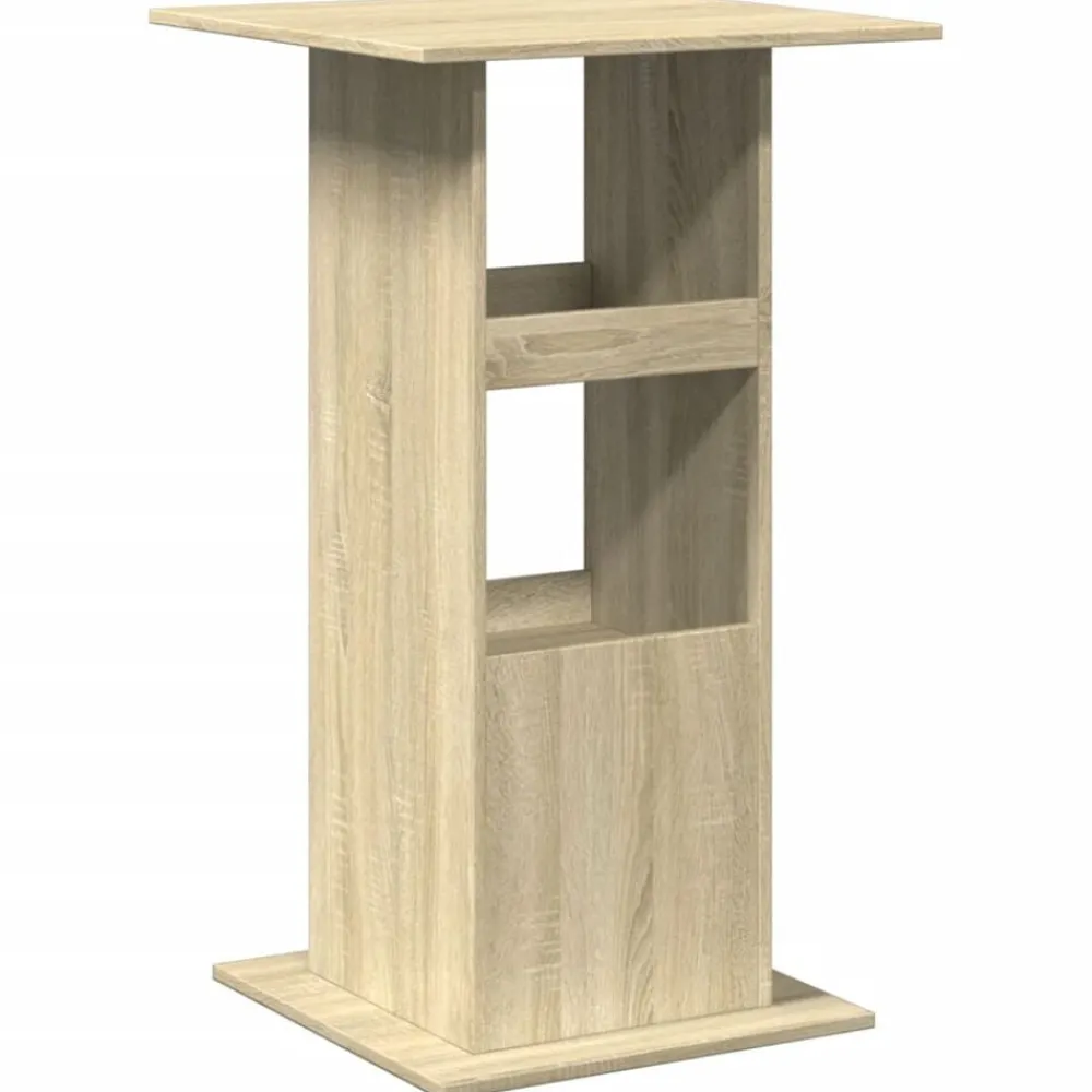 vidaXL Mesas-Mesa alta bar con almacenaje madera 60x60x102 cm
