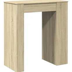 vidaXL Mesa alta bar con estantes madera 95x47x103,5 cm Roble Sonoma Outlet