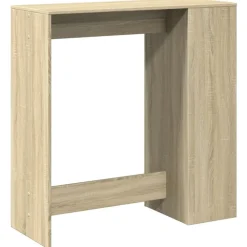 vidaXL Mesas-Mesa alta bar con estantes madera 101x40x103,5 cm