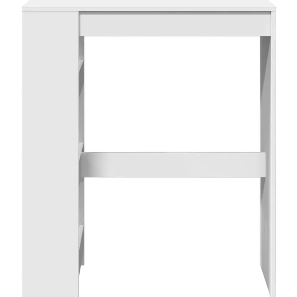 vidaXL Mesas-Mesa alta con estantes madera ingeniería 90x40x103,5 cm
