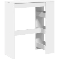 vidaXL Mesas-Mesa alta con estantes madera ingeniería 90x40x103,5 cm