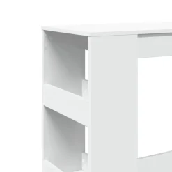vidaXL Mesas-Mesa alta con estantes madera ingeniería 90x40x103,5 cm