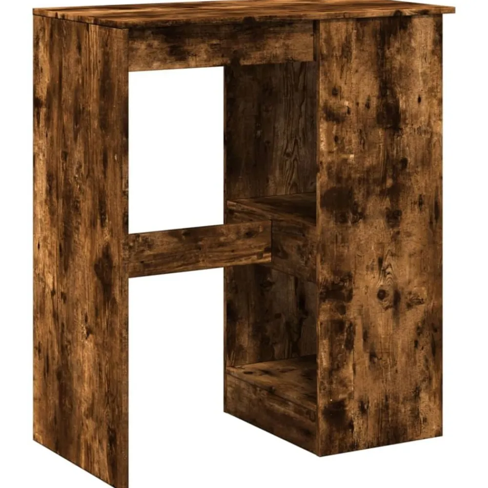 vidaXL Mesas-Mesa alta con estantes madera 90x47,5x103,5 cm