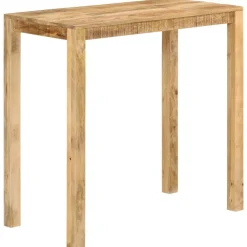 vidaXL Mesas-Mesa alta de bar madera maciza de mango 112x55x108 cm
