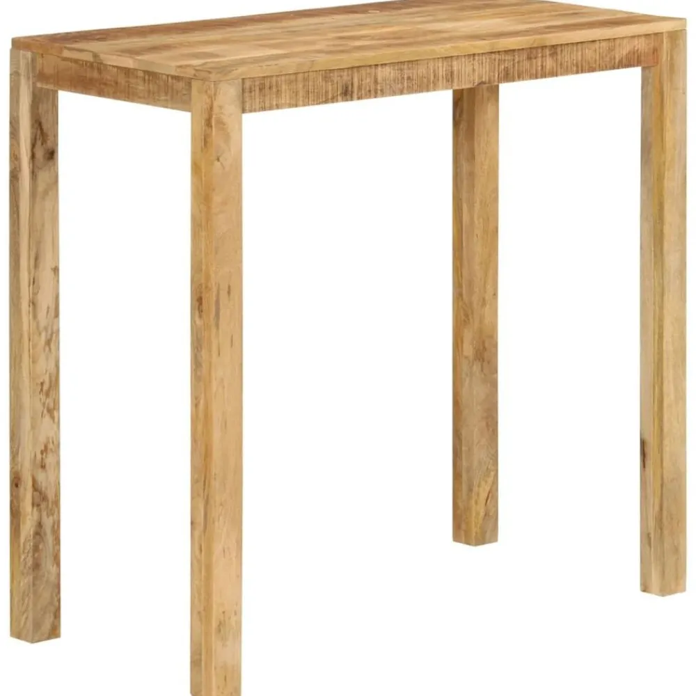 vidaXL Mesas-Mesa alta de bar madera maciza de mango 112x55x108 cm