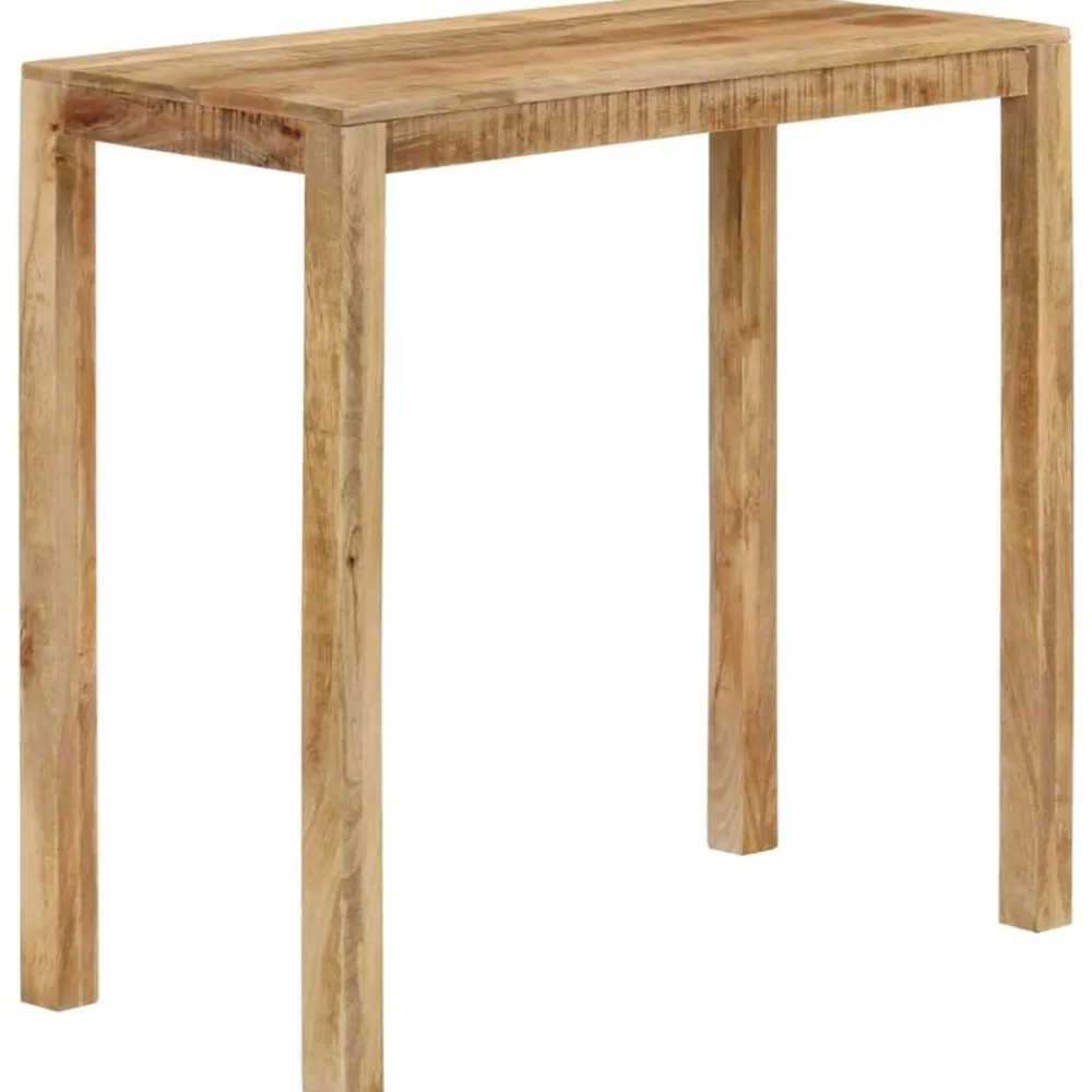 vidaXL Mesas-Mesa alta de bar madera maciza de mango 112x55x108 cm