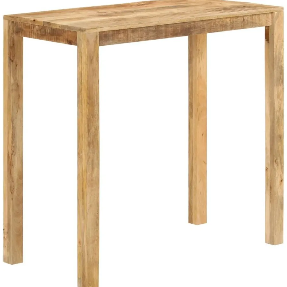 vidaXL Mesas-Mesa alta de bar madera maciza de mango 112x55x108 cm