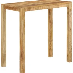 vidaXL Mesas-Mesa alta de bar madera maciza de mango 112x55x108 cm