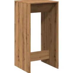 vidaXL Mesas-Mesa alta de bar madera ingeniería roble artisian 51x50x103,5cm