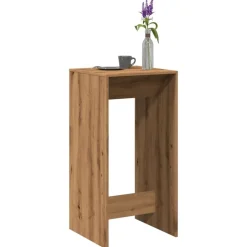 vidaXL Mesas-Mesa alta de bar madera ingeniería roble artisian 51x50x103,5cm