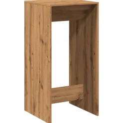 vidaXL Mesas-Mesa alta de bar madera ingeniería roble artisian 51x50x103,5cm