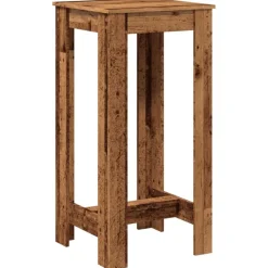 vidaXL Mesas-Mesa alta de bar madera de ingeniería envejecida 51x50x103,5 cm
