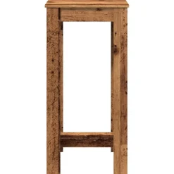 vidaXL Mesas-Mesa alta de bar madera de ingeniería envejecida 51x50x103,5 cm