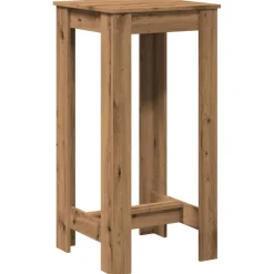 vidaXL Mesas-Mesa alta de bar madera ingeniería roble artisian 51x50x103,5cm
