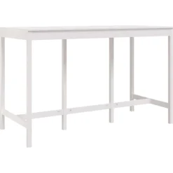 vidaXL Mesas-Mesa alta de bar madera maciza de pino 180x80x110 cm
