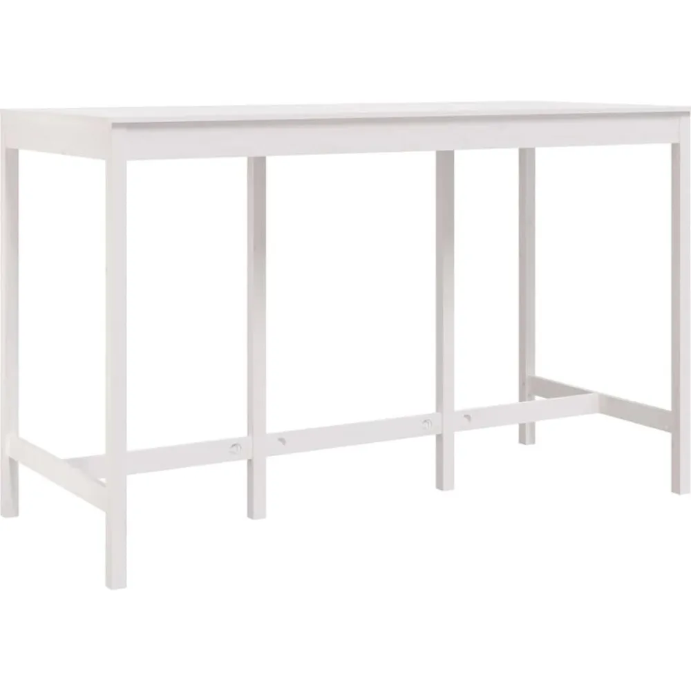vidaXL Mesas-Mesa alta de bar madera maciza de pino 180x80x110 cm
