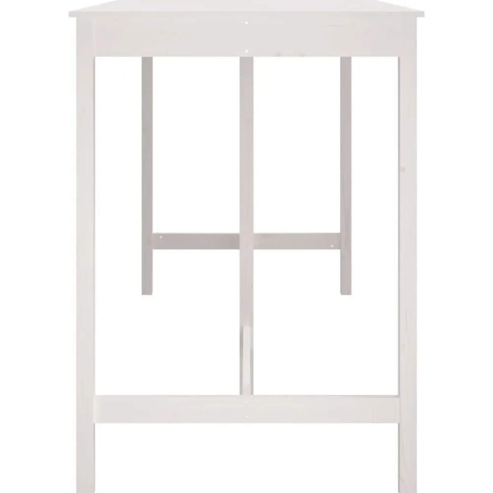 vidaXL Mesas-Mesa alta de bar madera maciza de pino 180x80x110 cm