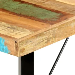 vidaXL Mesa alta de cocina de madera maciza reciclada 180x70x107 cm Marr&oacute;n