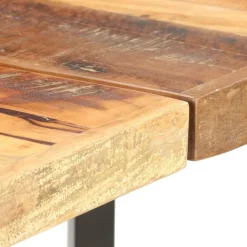 vidaXL Mesa alta de cocina de madera maciza reciclada 180x70x107 cm Marr&oacute;n