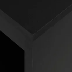 vidaXL Mesas-Mesa alta de cocina con estantería negra 110x50x103 cm