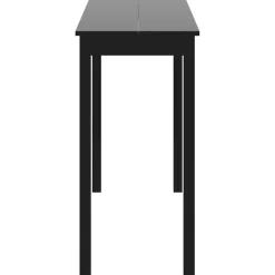 vidaXL Mesas-Mesa alta negra de MDF 115x55x107 cm