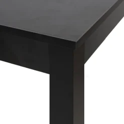 vidaXL Mesas-Mesa alta negra de MDF 115x55x107 cm