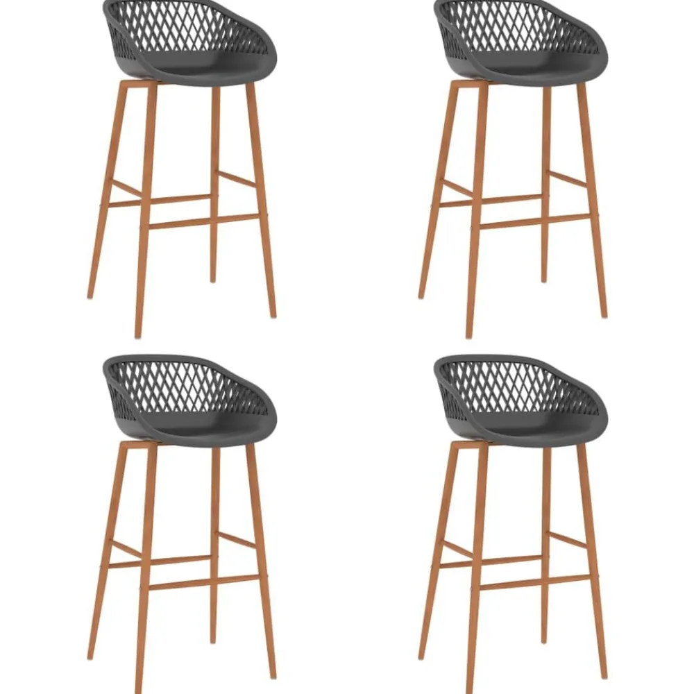 vidaXL Conjuntos De Muebles-Mesa alta y taburetes de bar 5 piezas