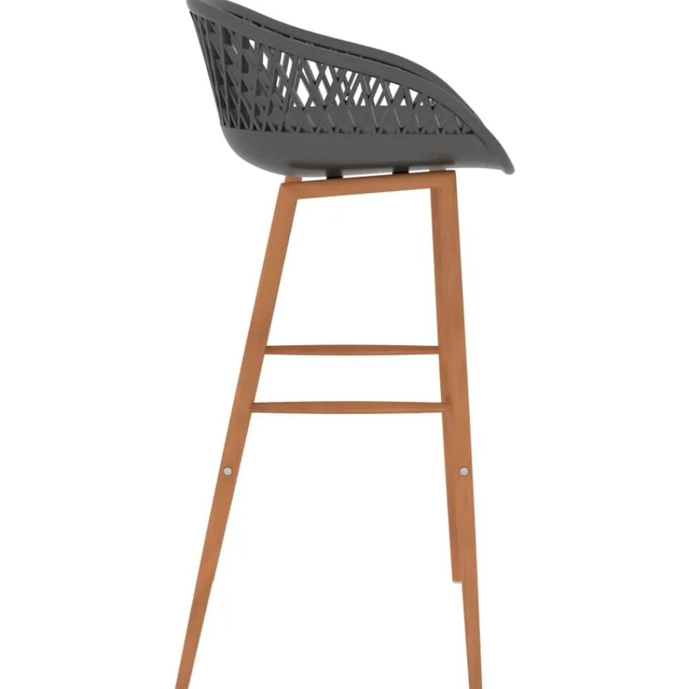 vidaXL Conjuntos De Muebles-Mesa alta y taburetes de bar 5 piezas