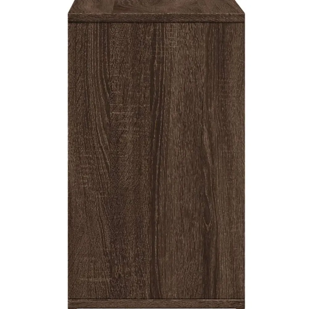 vidaXL Mesa auxiliar 2 uds madera ingeniería marrón roble 50x30x50 cm Marrón roble