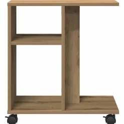 vidaXL Mesa Auxiliar con estante 50 x 30 x 55 cm Roble artisan Sale