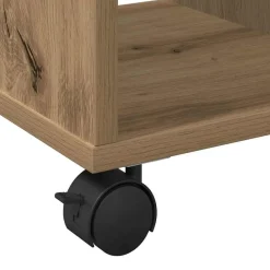 vidaXL Mesa Auxiliar con estante 50 x 30 x 55 cm Roble artisan Sale