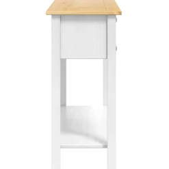 vidaXL Mesas-Mesa Auxiliar Corona 114 x 34,5 x 73 cm Madera de pino macizo