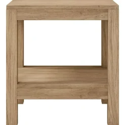 vidaXL Mesa auxiliar de baño madera maciza de teca 45x35x45 cm New