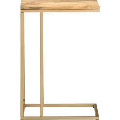vidaXL Mesas-Mesa auxiliar de madera maciza de mango 35x45x65 cm
