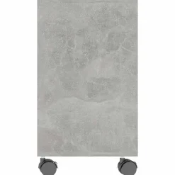 vidaXL Mesas-Mesa auxiliar de madera contrachapada gris hormigón 70x35x55 cm