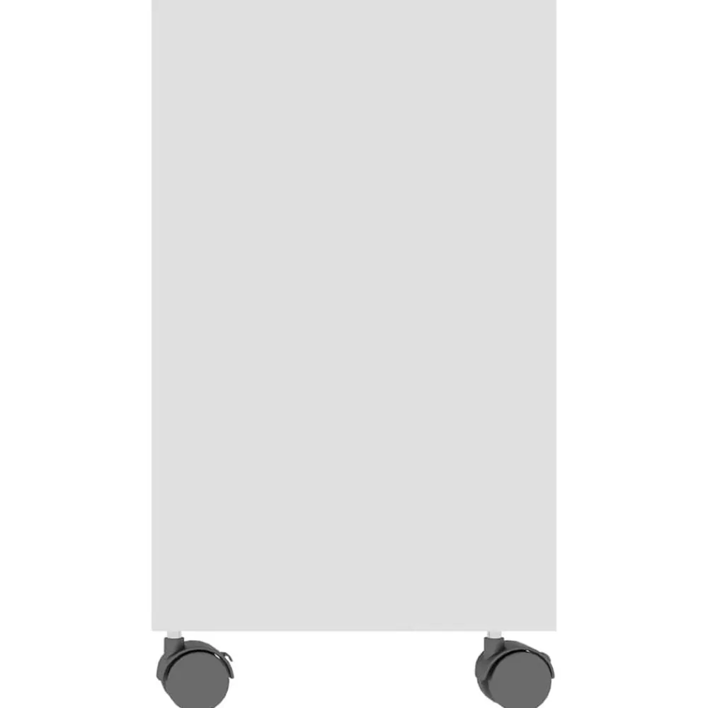 vidaXL Mesa auxiliar de madera contrachapada 70x35x55 cm Blanco Online