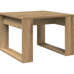 vidaXL Mesa auxiliar de madera de ingeniería 50x50x35 cm Roble artisan Online