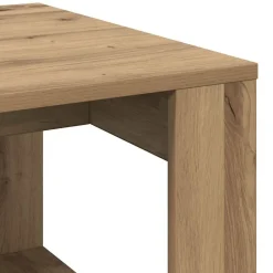 vidaXL Mesa auxiliar de madera de ingeniería 50x50x35 cm Roble artisan Online