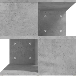 vidaXL Mesa auxiliar de madera ingeniería gris hormigón 40x40x40 cm Gris hormig&oacute;n Best